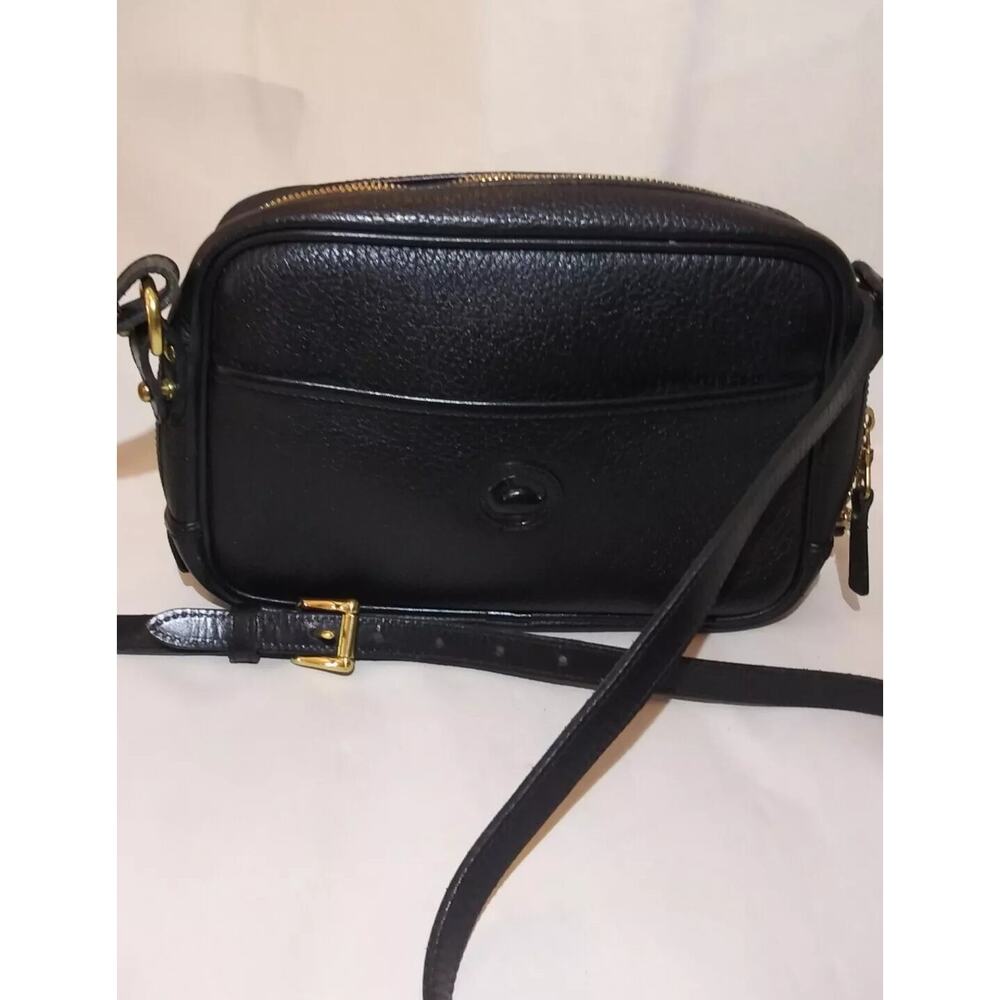 Dooney & Bourke USA Vintage Khaki Back Leather Mini Crossbody Bag